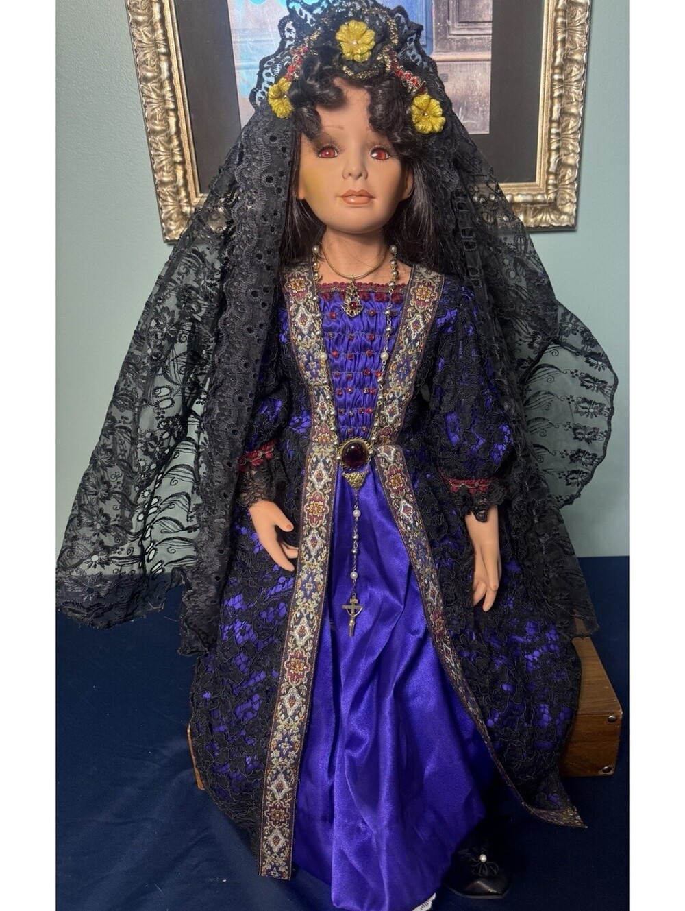 27in World Gallery porcelain doll Isabella By Lori Ladd